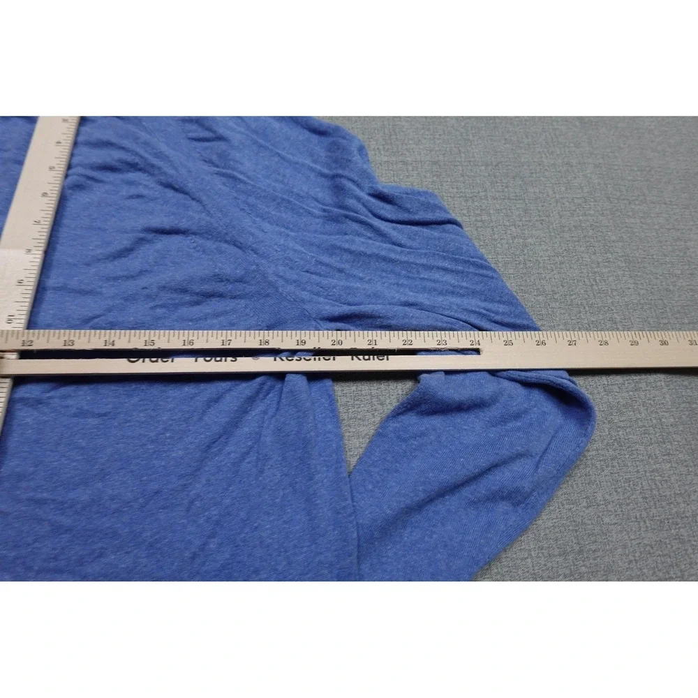 Banana Republic Sweater Mens Medium Blue Silk Linen Lightweight Crewneck Soft